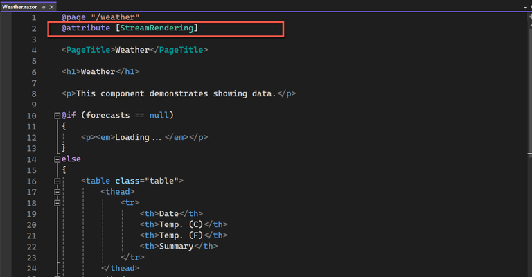 Weather.razor - Interactive None