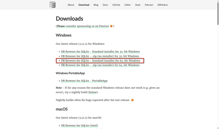 Install DB Browser for SQLite