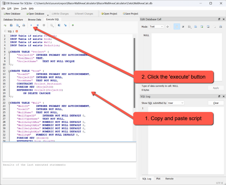 Create Tables