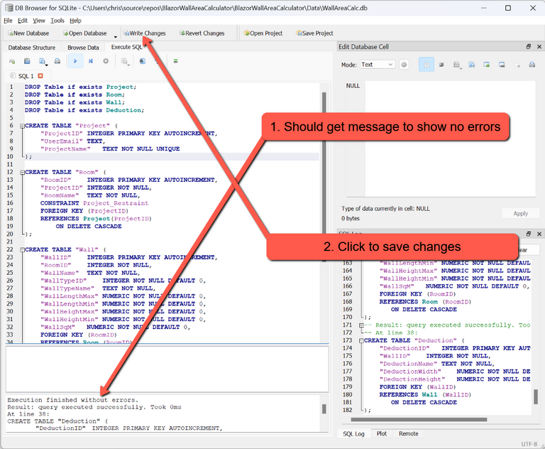 Create Tables