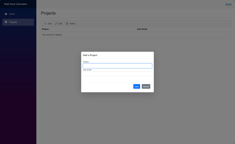 Add Project Dialog