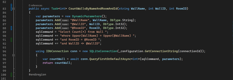 Wall Service - CountWallsByRoomAndId