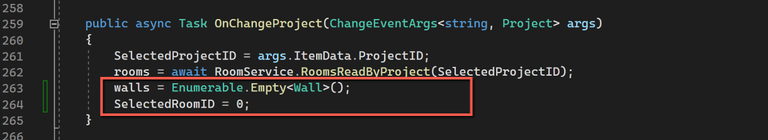 Changing a Project