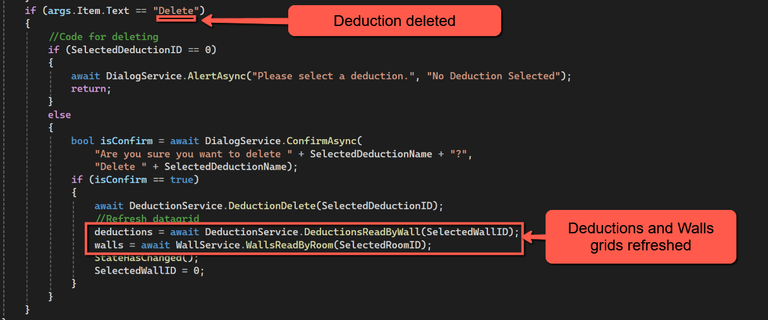Deduction Delete