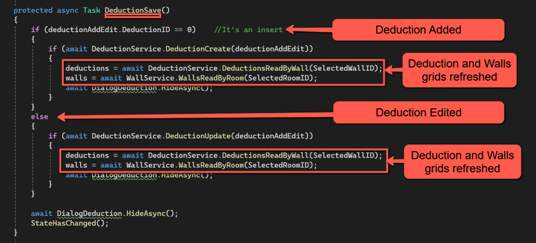 Deduction Save for deduction add & edit